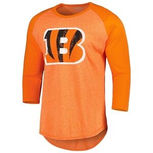 Majestic Men’s Ja'Marr Chase Cincinnati Bengals 3/4 Raglan Sleeve T-Shirt